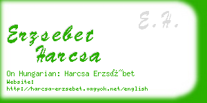 erzsebet harcsa business card